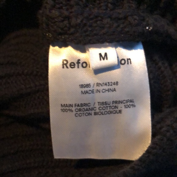 Reformation Cort Ribbed Sweater AND shorts Size Medium, in Gossamer - Picture 11 of 15